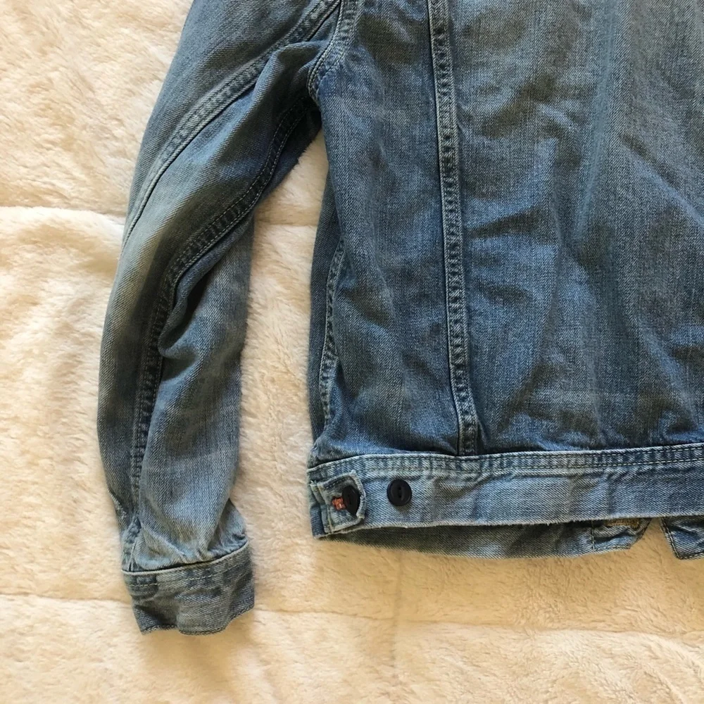 Gap Kids x ED Light Wash Patch Denim Jacket Girls